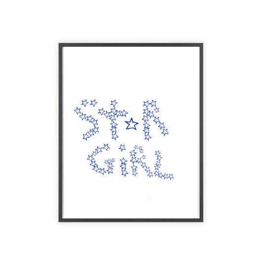 STAR GIRL FRAMED PRINT
