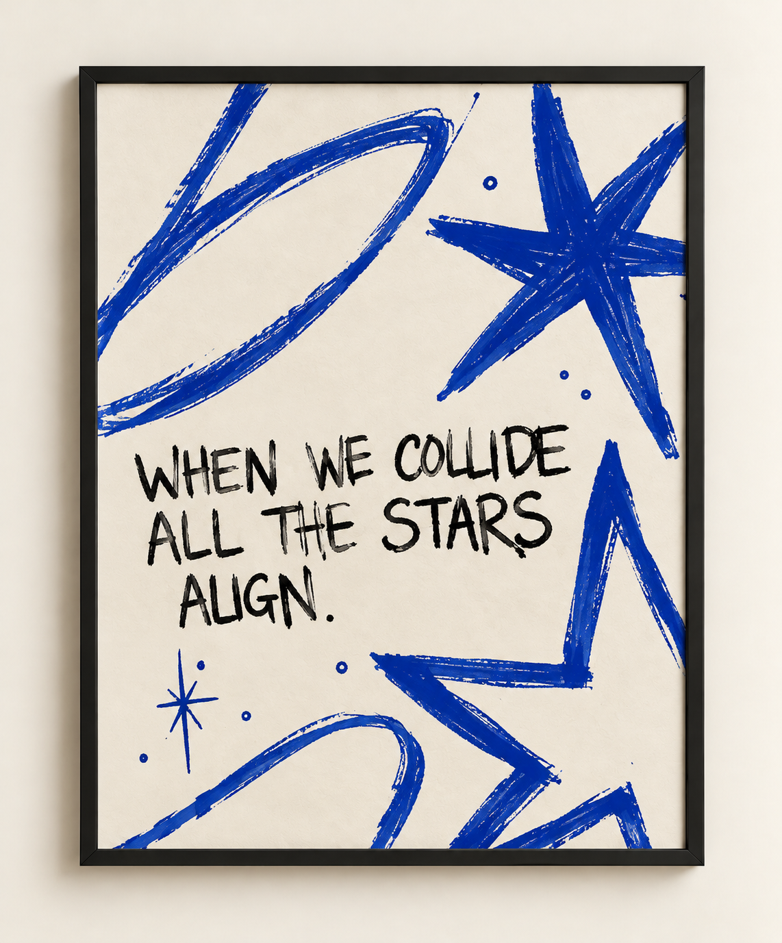 COLLIDE FRAMED PRINT