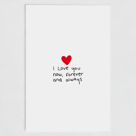 I LOVE YOU CARD