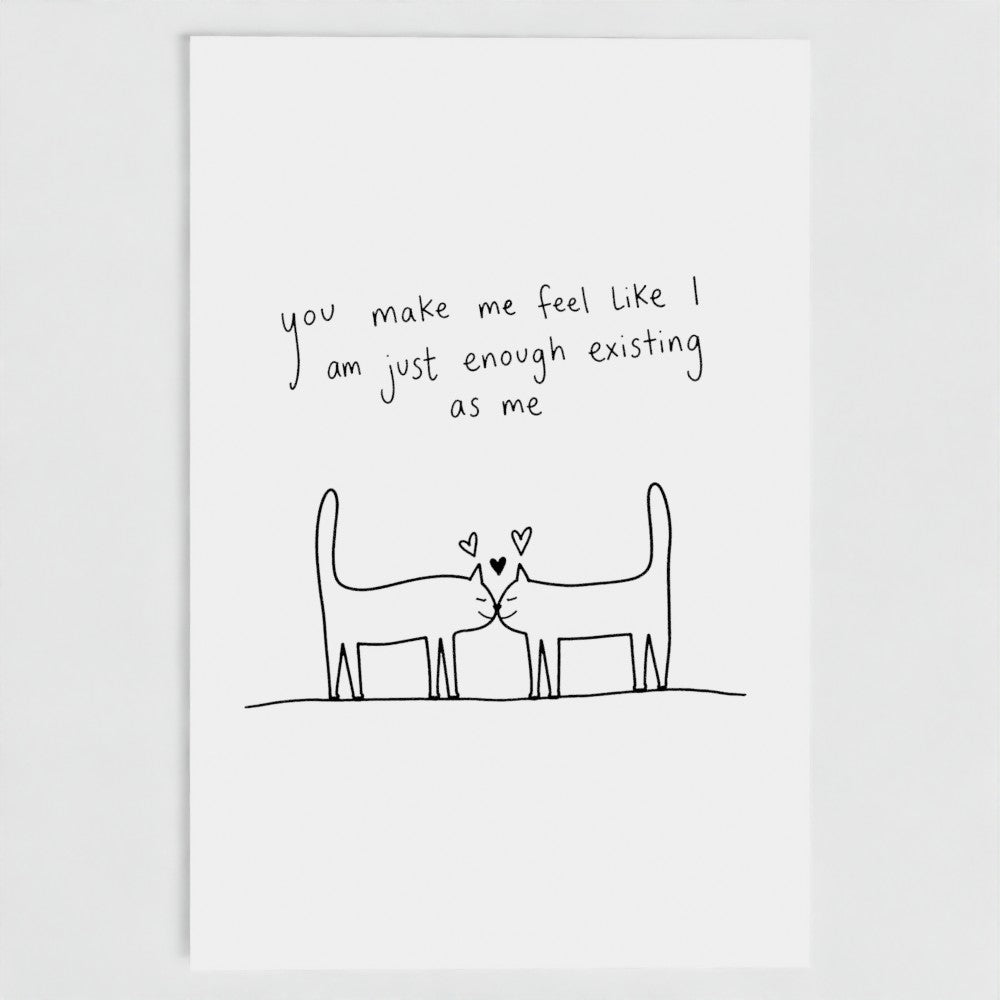 PURRING CARD