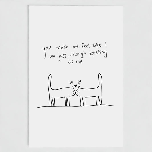 PURRING CARD