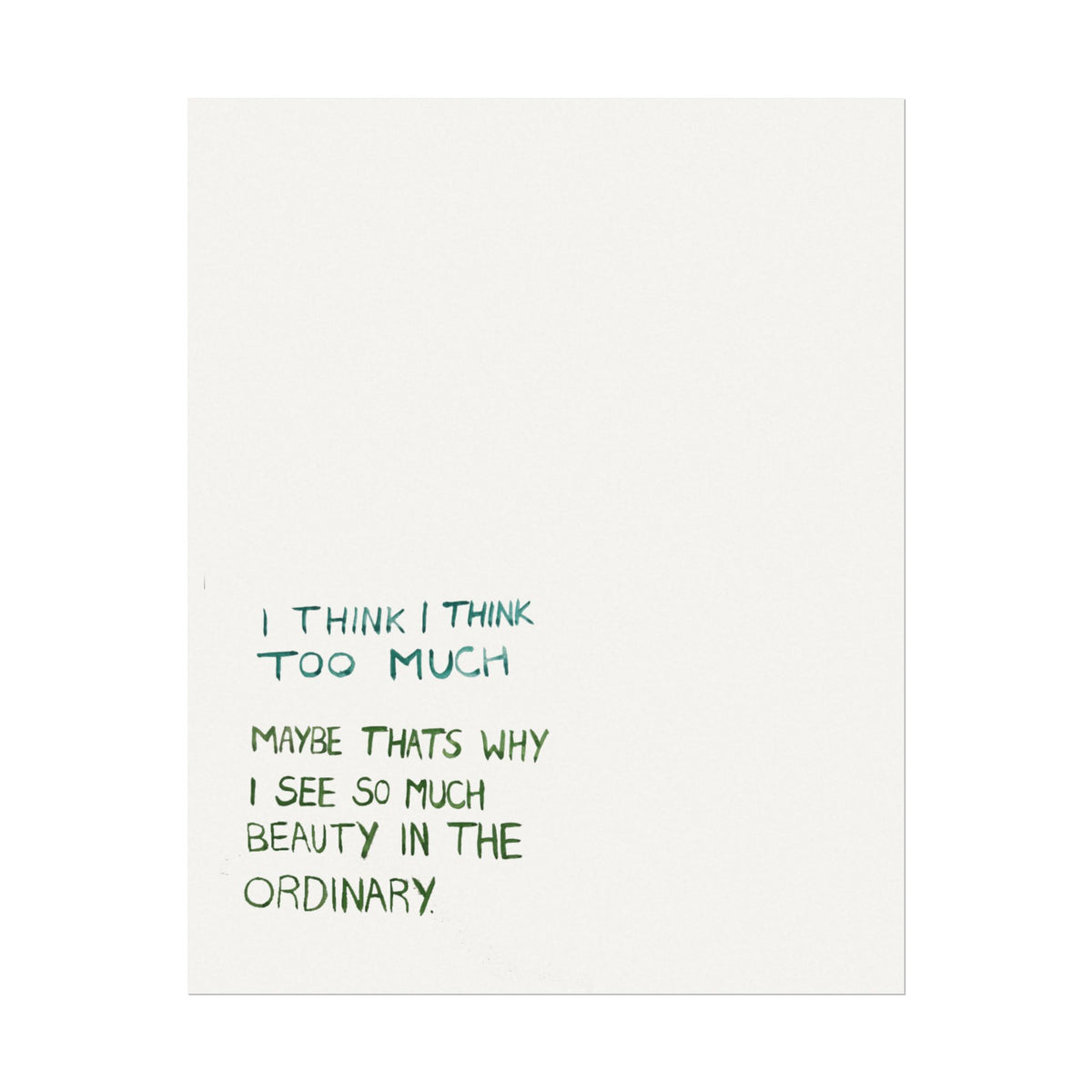 I THINK PRINT