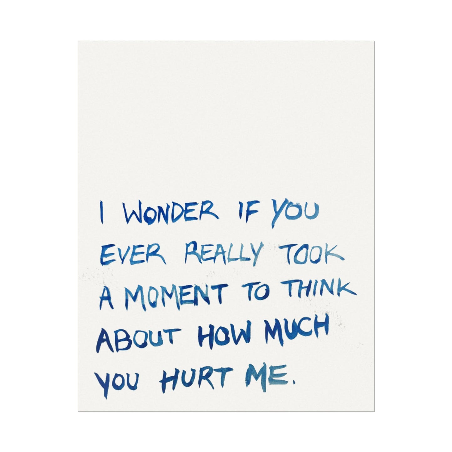 I WONDER PRINT