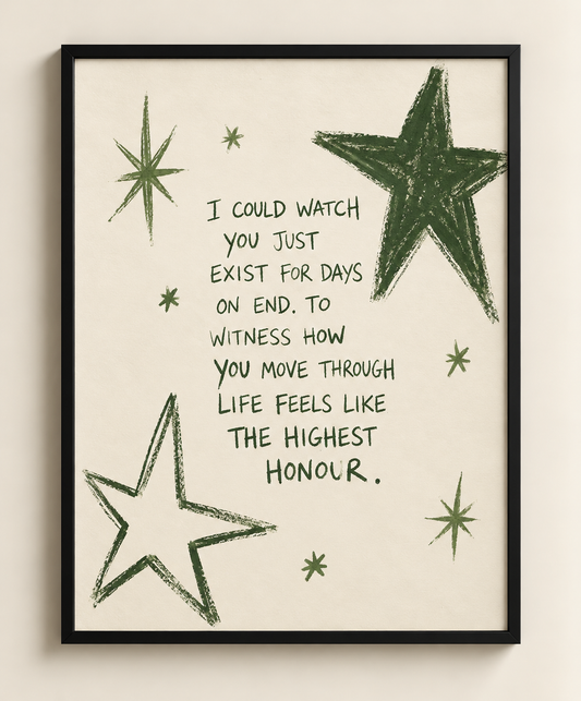 STILLNESS FRAMED PRINT